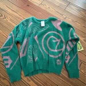 Girls Green and Pink Wicked Sweater